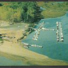 Birds Eye View Three Rivers Quebec Marina Chrome Postcard 1111
