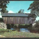 The Old Covered Bridge Bradford New Hampshire Chrome Postcard 1116