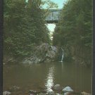 Swimming Hole Under Halpin Bridge Middlebury Vermont Chrome Postcard 1121