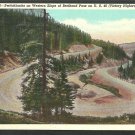 Switchbacks On Western Slope Berthoud Pass U.S.40 Victory Highway Colorado White Border Postcard Switchbacks On Western Slope Berthoud Pass U.S.40 Victory Highway Colorado White Border Postcard