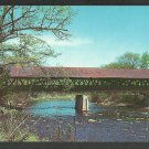 Covered Bridge Contoocook River Route 127 New Hampshire Chrome Postcard 1146