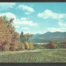 Golden Autumn Foliage Distant Mountains Rolling Hills and Valley Postcard 208