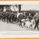 1918 Natgeo Photo World War 1 Welsh Soldiers On Parade With Goat & Drummers Wales UK 1918 Natgeo Photo World War 1 Welsh Soldiers On Parade With Goat & Drummers Wales UK