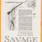 1919 Ads Savage Rifle Pistol Gun w/ Hunter Your Rifle Will Be Ready Soon + Waltham Watch 1919 Ads Savage Rifle Pistol Gun w/ Hunter Your Rifle Will Be Ready Soon + Waltham Watch