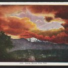 Sunset Behind Pikes Peak Colorado White Border Postcard 278 Sunset Behind Pikes Peak Colorado White Border Postcard 278
