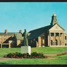 Merrimack College North Andover MA Christ the Teacher Statue & Chapel Chrome Postcard 1185