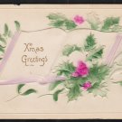 1910 Embossed Christmas Card Postcard Made in Germany 281