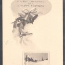 A Merry Christmas & A Happy New Year 1910 Christmas Postcard 284 A Merry Christmas & A Happy New Year 1910 Christmas Postcard 284