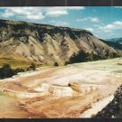 The Terraces Mt Everts Yellowstone National Park Wyoming Chrome Postcard 1202
