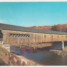 Autumn Foliage & The Old Covered Bridge West Dummerston Vermont Chrome Postcard 1215