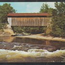 White Water Rushing By Covered Bridge Belvidere Corners Cambridge Junction Vermont Rt 109 Chrome White Water Rushing By Covered Bridge Belvidere Corners Cambridge Junction Vermont Rt 109 Chrome