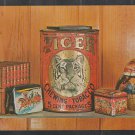 ca 1960 Advertising Postcard for Book of Collectible Tin Containers Chrome Postcard 504
