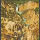 Grand Canyon of the Yellowstone & Lower Falls Yellowstone National Park Chrome Postcard 1252