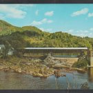 Bath Covered Bridge Ammonoosuc River Haverhill New Hampshire Built 1827 Large Home Barn Postcard