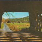 Farm Scene From Inside A Covered Bridge Rutland Vermont Chrome Postcard 1272 Farm Scene From Inside A Covered Bridge Rutland Vermont Chrome Postcard 1272