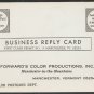 Postcard Order Form Forwards Color Productions Business Reply Card Manchester Vermont 1301