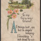 To My Far Away Friend 1916 Greeting Card Postcard Portland Maine