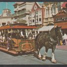Horse Drawn Street Car Trolley Main Street Disney World Chrome Postcard 1325 Horse Drawn Street Car Trolley Main Street Disney World Chrome Postcard 1325