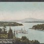 1911 Postcard Single Stack Steamer On Penobscot River Winterport Maine 407