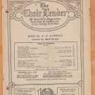 1932 The Choir Leader Lorenz Publishing Company An Anthem For Every Sunday Of The Year