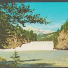 Splendid Winter View Bow River Falls Banff Alberta Canada Chrome Postcard 1396