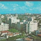 San Juan Puerto Rico Birds Eye View Apartment Buildings Streets Skyline Chrome Postcard 1395