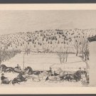 Sleighing Scene by M.E. Ferrill Courtesy Detroit Institute of Arts Postcard 1407
