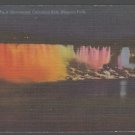 1952 Niagara Falls American Fall Illuminated Canadian Side Linen Postcard 1410