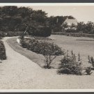 RPPC Real Photo Postcard Entrance Grounds To Country Estate Walkway Grounds Shrubbery 1416