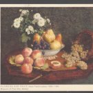 FLOWERS AND FRUIT Henri Fantin-Latour Museum of Fine Arts Boston MA Postcard FLOWERS AND FRUIT Henri Fantin-Latour Museum of Fine Arts Boston MA Postcard