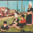 Volendam Netherlands Children In Traditional Dress 1 Smoking Fishing Boats 1429