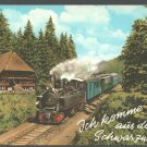 Steam Locomotive In Black Forest Schwarzwald Germany Chrome Postcard 1467 Steam Locomotive In Black Forest Schwarzwald Germany Chrome Postcard 1467