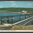 Bear River Bridge Highway Bridge Railroad Bridge Annapolis Valley Digby Nova Scotia Chrome Postcard