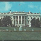 The White House With Flower Bed 5 Fountains Washington DC Chrome Postcard 1280 The White House With Flower Bed 5 Fountains Washington DC Chrome Postcard 1280