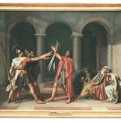 Jacques Louis David Le Serment Dec Horaces The louvre Paris France Chrome Postcard 1490