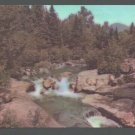 Upper Falls Bretten Woods White Mountains NH New Hampshire Chrome Postcard 549