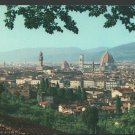 Florence Firenze Italy Overview From Hillside Chrome Postcard 1508 Florence Firenze Italy Overview From Hillside Chrome Postcard 1508