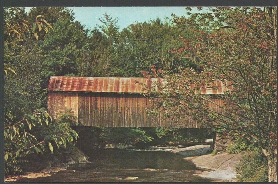 Covered Bridge Belvidere Corners Cambridge Junction Vermont Chrome