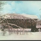 Winter Splendor and a Vermont Covered Bridge Chrome Postcard 565