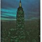 Empire State Building Night View 1973 Chrome Postcard 604