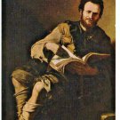 Democritus by Jusepe Ribera Collection of the Earl of Pembroke Chrome Postcard 1550