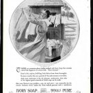 1918 Ad Ivory Soap Lovely Woman Hanging Clothes Outdoors