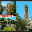 Utrecht Holland Netherlands 4 diff Vintage Postcards Fish Market Dom Tower Windmill