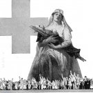 1918 Ad American Red Cross Christmas Roll Call + American Tire Chain Weed Chain