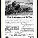 1918 World War 1 WW1 Ad ATT Amertican Telephone Belgium Army Machine Gunner Fighting the Hun 1918 World War 1 WW1 Ad ATT Amertican Telephone Belgium Army Machine Gunner Fighting the Hun