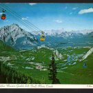 1972 Banff Alberta Canada Sulphur Mountain Gondola Lift Chrome Postcard 1583