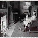1918 Ivory Soap Ad Cute Little Girl With Doll In Front of Fireplace 1918 Ivory Soap Ad Cute Little Girl With Doll In Front of Fireplace