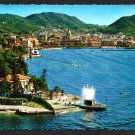 Aerial View Como Lombardy Italy Speed Boats Waterfront Chrome Postcard 1585