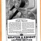 1918 Ad Graton & Knight Leather Belting Worcester MA. Lehigh Foundry Fullerton PA 1918 Ad Graton & Knight Leather Belting Worcester MA. Lehigh Foundry Fullerton PA