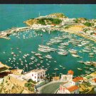 Aerial View Piraeus Athens Greece The Picturesque Tourkolimanon Vintage Postcard